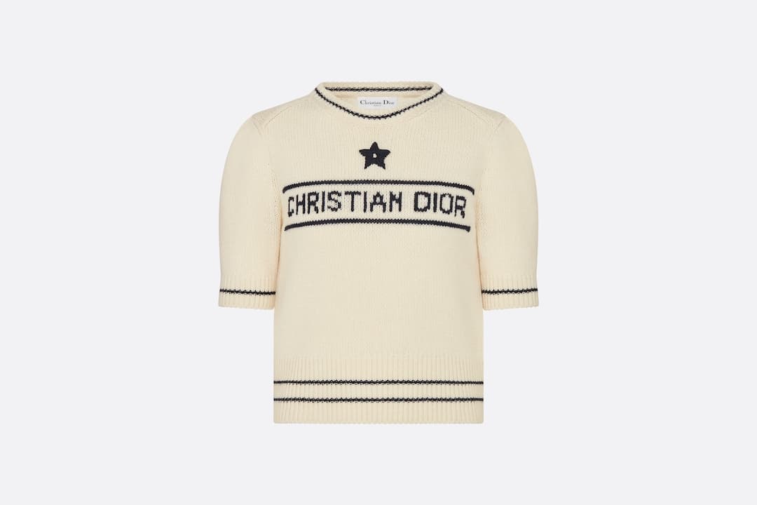 'Christian Dior' Short-Sleeved Sweater
